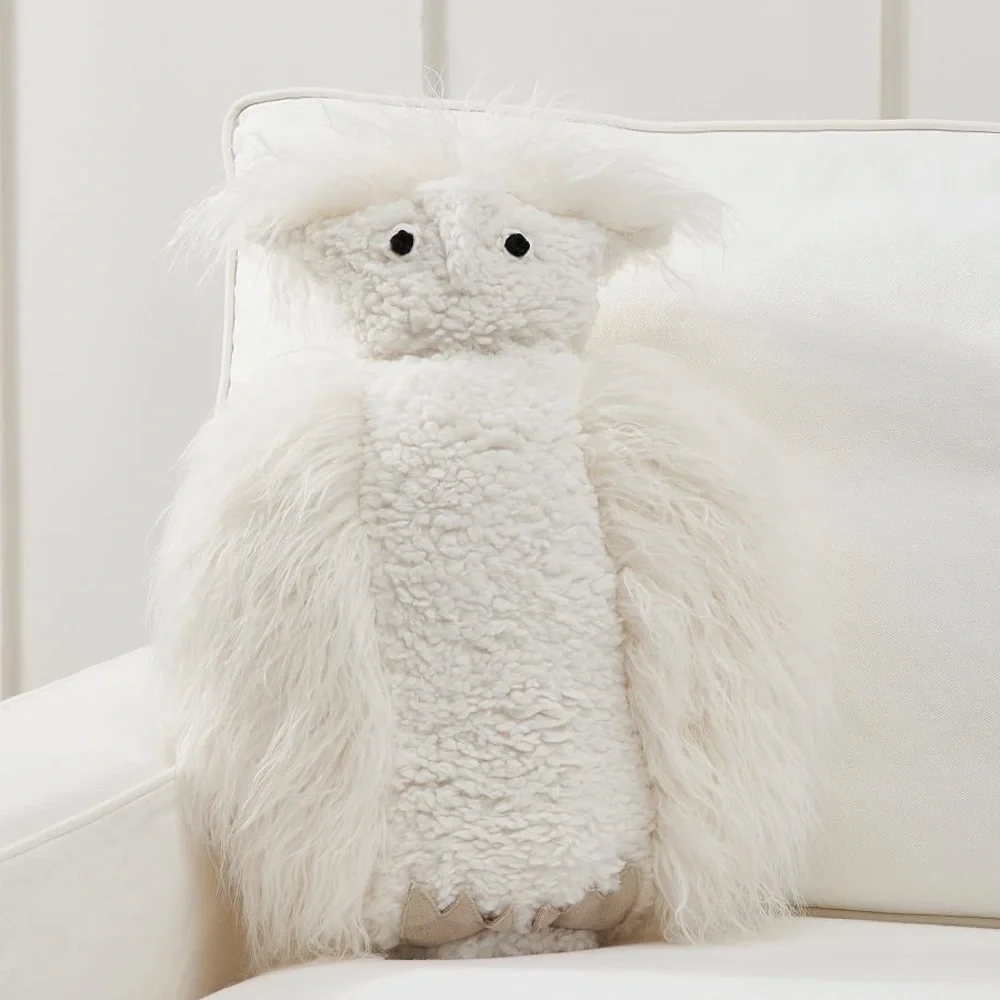 NWT🏷️ Pottery Barn Wyatt Owl Shaped Pillow
